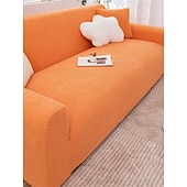 cheap Sofa Cover-1 Piece Jacquard Wear-Resistant Elastic Sofa Cover – Solid Color Premium All-Season Universal Thickened Anti-Slip Slipcover, Suitable for L-Shaped and 1/2/3/4-Seater Sofas