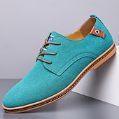 abordables Occasionnel-Homme Basket Chaussures de confort Marche Occasionnel Quotidien Soirée &amp; Fête Daim Chaud À lacets Brun foncé Noir Jaune Été Printemps
