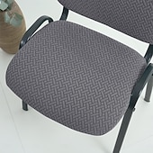 ieftine Husa scaun de sufragerie-Set 2 huse pliante jacquard pentru scaune, huse detașabile elastice pentru nunți, banchete, petreceri sau decor pentru casă