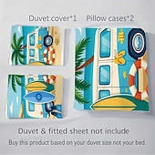 お買い得  羽毛布団カバーセット-ビーチブラウンの桐の木のバス3ピースダウン羽毛布団カバーセット、大きなベッド用、柔らかいショートフリース掛け布団カバーと枕カバー2枚付き - ホテルの寝室の寝具、居心地の良い &amp; 快適