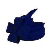 お買い得  ファシネーター-エレガントなウールの帽子 ファシネーター ケンタッキーダービーハット クラシック ソリッドカラー 結婚式 / ティーパーティー / レディースデー かぶと 女性用 秋&amp;amp; 冬