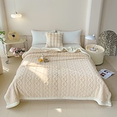 Недорогие Тонкие одеяла и пледы-Одеяло из овечьей шерсти, шерпа, мягкое, уютное, плед, одеяло для офиса, одеяло для сна, чехол для дивана, всесезонное, для кондиционера, небольшое одеяло для домашнего использования