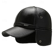 Χαμηλού Κόστους Καπέλο μπέιζμπολ ανδρών-Ανδρικά Χειμερινά Καπέλα Χειμωνιάτικο ζεστό καπάκι Χειμερινό καπέλο μπέιζμπολ με πτερύγια αυτιών Χειμερινό καπέλο μπέιζμπολ Μαύρο Πολυεστέρας Φλις Μοντέρνα Σύγχρονη Σύγχρονη