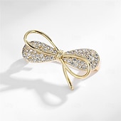 お買い得  ピン＆ブローチ-ブローチ バタフライ ファッション オリジナル シンプル ブローチ ジュエリー ゴールド 用途 結婚式 パーティー 贈り物 婚約 プロムドレス 祭り