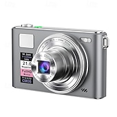 halpa Digitaalikamera-Uusi 4k fhd -digikamera 64 gigatavun muistikortilla vuodelta 2025, kompakti, pieni ja edullinen ladattava valokuvauskamera, 64 megapikselin automaattitarkennuskamera, erittäin sopiva aloitteleville