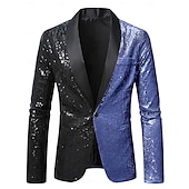 ieftine Topuri-Discotecă Amuzant Σακάκι Blazer Costum de petrecere de Crăciun Paiete Costume de fancy Bărbați Rochie Elegantă An Nou Petrecere și seară Petrecere cu tematică retro Adulți Geacă