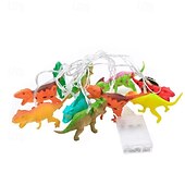 cheap Party String Lights-LED Dinosaur String Lights 1.5m 10LEDs Battery Powered  Home Children's Toys Shopping Mall Room Decoration Lights Creative Cartoon Gift Light