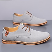 abordables Occasionnel-Homme Basket Chaussures de confort Marche Occasionnel Quotidien Soirée &amp; Fête Daim Chaud À lacets Brun foncé Noir Jaune Été Printemps