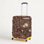 baratos Desgaste em casa e chinelos em casa-Capa protetora elástica para mala de viagem com estampa artística.