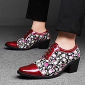 abordables Chaussures Déclaration-Chaussures à talons hauts noires à motif floral pour homme – Design élégant et tendance, parfaites pour les événements formels, les tenues tendance et les sorties en soirée