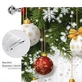 Недорогие Рождественская кухня-Рождественские прозрачные шторы серии 2025, 3D цифровая печать, оконные шторы для гостиной, спальни, праздничное украшение, декор для дома, элегантные праздничные шторные панели