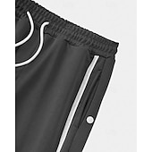 cheap Running Pants &amp; Tights-Men's Wide-leg Sweatpants sport pants Casual Pants with Pockets Split High Waist Bottoms Gym Athleisure Workout Spring Fall Breathable Gym Workout Track Regular Fit Sportswear Activewear Solid Colored