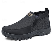 preiswerte Winter- und Schneestiefel-braune Herren-Slipper mit Woll-Anteil – lässige Winterschuhe für entspannten Style und bequemes Tragegefühl