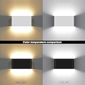 preiswerte Indoor-Wandleuchten-Innenbereich Außenbereich Modern Außenwandleuchten Innenwandleuchten Wohnzimmer Außenbereich Aluminium Wandleuchte 85-265V