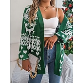 Naisten Neulos Neule Vapaa-aika Pehmeä Joulu poro lumihiutaleet Joustin Avoin etuosa Kudottu Pitkähihainen Tavalliset topit Neuloa ulko- Päivittäin Viikonloppu Valkoinen Rubiini Syksy Talvi halpa Jouluiset neuleet-Naisten Neulos Neule Vapaa-aika Pehmeä Joulu poro lumihiutaleet Joustin Avoin etuosa Kudottu Pitkähihainen Tavalliset topit Neuloa ulko- Päivittäin Viikonloppu Valkoinen Rubiini Syksy Talvi