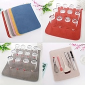 Χαμηλού Κόστους Σκεύη &amp; Γκάτζετ Κουζίνας-Πολυλειτουργικό υφασμάτινο χαλάκι – υπεραπορροφητικό σουβέρ μικροϊνών, γρήγορο στέγνωμα, αντιολισθητικό, ιδανικό για την προστασία πάγκων κουζίνας, τραπεζιών και πιατικών, αξεσουάρ σετ τσαγιού και