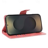 Недорогие Чехлы для Samsung-телефон Кейс для Назначение SSamsung Galaxy S25 Edge S24 ФЭ S22 Плюс Ультра S23 ФЕ Кошелек для карт Полная защита тела с ремешком Защита от удара Ретро Кожа PU
