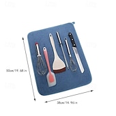 Χαμηλού Κόστους Σκεύη &amp; Γκάτζετ Κουζίνας-Πολυλειτουργικό υφασμάτινο χαλάκι – υπεραπορροφητικό σουβέρ μικροϊνών, γρήγορο στέγνωμα, αντιολισθητικό, ιδανικό για την προστασία πάγκων κουζίνας, τραπεζιών και πιατικών, αξεσουάρ σετ τσαγιού και