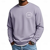  4 luglio 2026 250° Memorial Day Felpa con cappuccio da uomo in stile streetwear a girocollo a maniche lunghe Casual Outdoor Quotidiano Sport Strada