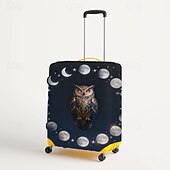 baratos Desgaste em casa e chinelos em casa-Capa protetora elástica para mala de viagem com estampa de coruja.
