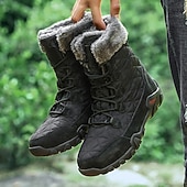 cheap Winter &amp; Snow Boots-Tan Suede Men's Winter Boots with Fur Lining – Warm and Durable Footwear for Snowy Adventures and Outdoor Holiday Activities