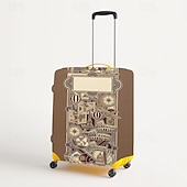 baratos Desgaste em casa e chinelos em casa-Capa protetora elástica para mala de viagem com estampa artística.