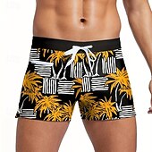 abordables Bañadores &amp; Pantalones de surf-Hombre Bañador Natación Corto Bañadores Pantalones Bañadores de traje de baño Impreso Correa Eslático Transpirable Prendas de abajo Surf Bikini Buceo Verano