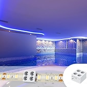 זול אביזרי לד-חבילה של 10 מחברי לד, 2 פינים, 8 מ"מ, 10 מ"מ, מחבר תאורת לד ללא הלחמה, מחברי תאורת רצועת לד לבנים עם מברג, מחברים מאריכים לרצועה עבור רצועת לד בצבע יחיד, 5 וולט, 12 וולט, 24 וולט