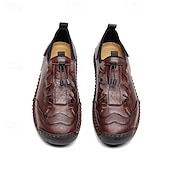 preiswerte Stiefeletten-Braune, handgefertigte Freizeitschuhe für Herren mit weicher Gummisohle und elastischem Kordelzug, bequeme Outdoor-Fahrschuhe für Reisen und den Alltag