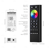 cheap Lamp Bases &amp; Connectors-WiFi Remote Controller Kit for RGB CCT RGBW Dimming LED Strip Lights 4-Zone 2.4G Wireless Control  DC12-24V 5-in-1 LED Controller Compatible with Alexa Google Home Smart Life Tuya APP
