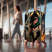 cheap Home Wear &amp; Home Slippers-Elegant Woman Print Luggage Cover Stretch Suitcase Protector for Travel