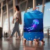 baratos Desgaste em casa e chinelos em casa-Capa protetora elástica para mala de viagem com estampa inspirada no oceano.