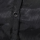 cheap Men's Smart Casual Shirts-Men's Shirt Casual Shirt Button Up Shirt Prom Shirt Black Wine Purple Gold Long Sleeve Plain Textured Lapel Party Daily Jacquard Clothing Apparel Fashion Smart Casual