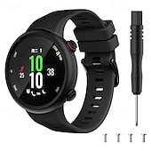 levne Pásky na hodinky Garmin-Pásek hodinek pro Garmin Forerunner 45/45s Silikon Výměna, nahrazení Popruh Nastavitelný Sportovní značka Moderní spona Náramek