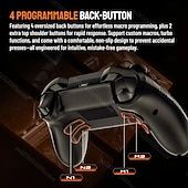 Χαμηλού Κόστους Ελεγκτές παιχνιδιών-Ασύρματο χειριστήριο παιχνιδιών Lenovo S05 RGB με εφέ Hall, joystick trigger για Switch/2/Oled/Lite PC, iPhone, Android, τηλέφωνα