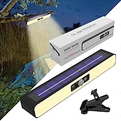 Недорогие Подсветки дорожки и фонарики-Настенные солнечные светильники с водонепроницаемым корпусом, уличные светильники для ограждений, переносные светильники безопасности на солнечных батареях для ограждений, гаражей, кемпингов