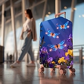 baratos Desgaste em casa e chinelos em casa-Capa protetora elástica para mala de viagem com estampa inspirada no oceano.