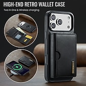 Недорогие Чехлы для iPhone-телефон Кейс для Назначение iPhone 17 Pro Max i16 15 14 Pro Max Plus 13 Pro Max Кейс на заднюю панель Защита от удара Ретро ТПУ ПК Кожа PU