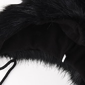 tanie Czapki męskie-Męskie Uszanka Czapka Uszanka Kapelusz lotniczy Czapka z klapką na uszy Czapki zimowe Czarny Szary Poliester Polar Moda Styl vintage Współczesny współczesny Dzienne zużycie Randka Krowa Keep Warm