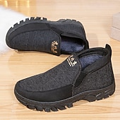 preiswerte Winter- und Schneestiefel-braune Herren-Slipper mit Woll-Anteil – lässige Winterschuhe für entspannten Style und bequemes Tragegefühl