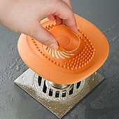 voordelige Badkamergadgets-siliconen vloerafvoer - badkamerarmatuur met haarvanger badstop gootsteenzeeffilter - voor afvoeren kranen douches - thuis &amp;tuinaccessoires