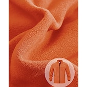 billige Basic gensere-Herre Genser Fleecegenser Genser med full glidelås Aprikos Svart Lilla Oransje lysegrå Opprett krage عادي Ta igjen glidelåsen Lomme Sport &amp; Utendørs Daglig Ferie Polyester Gatemote Grunnleggende