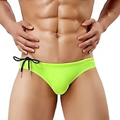 olcso Férfi Szörf Ruházat-Férfi Úszótanga Fehérnemű Boxer fazonú fürdőnadrágok Egyszínű Zsinór Rugalmas Légáteresztő Alsók Szörfözés Bikini Búvárkodás Nyár