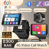 お買い得  プレミアム-APPLLP Max スマートウォッチ 2.88 インチ スマート·ウォッチ スマートウォッチ電話 4G LTE ブルートゥース 歩数計 睡眠サイクル計測器 座りがちなリマインダー と互換性があります Android iOS 女性 男性 GPS 長時間スタンバイ ハンドフリーコール IPX-5