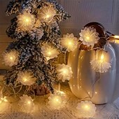 abordables Guirlandes lumineuses led-Guirlandes lumineuses à fibres optiques avec lumières étoilées 3m 20LEDs Décoration de mariage Fête Lumières féeriques pour Chambre Balcon Jardin Décoration d'Arbre