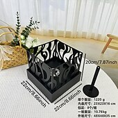 お買い得  キャンプ用品-キャンプ用のガラステーブルとリモコン付きの卓上ファイヤーピット屋外ファイヤーピット