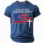 abordables Camisetas Patrióticas 250-Bible 4th of July 2026 250th Memorial Day Patriotic Patriot Graphic American Flag Short Sleeve T-Shirt