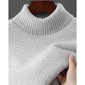 preiswerte Wollpullover für Herren-Hochwertiger Herren-Rollkragenpullover aus reiner Wolle und Kaschmir, klassischer Strickpullover, weich, warm und atmungsaktiv