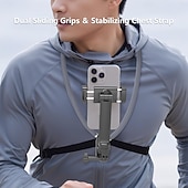 cheap Phone Holder-Neck-hanging phone mount for first-person perspective shooting chest-mounted stabilizer for outdoor sports filming anti-shake accessory