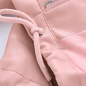 olcso Lányok bőrdzsekik-Gyerekek Lány Fekete bőrdzseki Jakna Tömör szín Divat Cipzár Zseb Szabadtéri Kabát Felsőruházat 4-12 év Ősz Fekete Arcpír rózsaszín